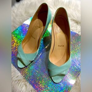 Authentic Christian Louboutin Wedges, normal wear but in great shape Size 39